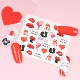Cumpara ieftin Tatuaj Unghii LUXORISE Love Rocks, BN-1549