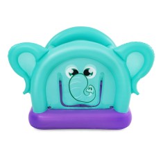 Centru de joaca pentru copii Bestway, confectionat din PVC, gonflabil, 203 x 155 x 135 cm, in forma de elefant, verde si mov