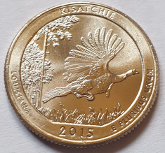 25 cents / quarter 2015 SUA, Louisiana, Kisatchie, litera D foto