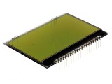 Afișaj LCD grafic 128x64 galben-verde 20 PIN