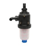 Filtru erbicidator transparent cu 2 site si valva de autocuratare 32 mm