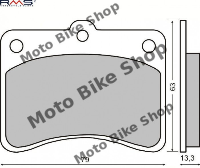 MBS Placute frana Piaggio Porter &#039;93 (4 buc.), Cod Produs: 225100230RM