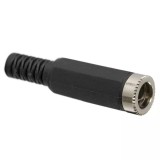 Mufa DC Mama 5.5x2.5mm cu Protectie la Fir Alimentare, OEM