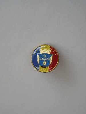 M3 I 56 - Insigna - tematica heraldica - stema orasului Cernavoda foto
