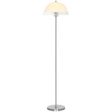 HOMCOM Lampă de Podea cu Abajur Dublu Strat pentru Living, Sufragerie, Dormitor, din Metal și Acrilic, &Oslash;35x150 cm, Alb | Aosom Romania