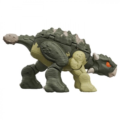 JURASSIC WORLD FIERCE CHANGERS DOUBLE DANGER DINOZAUR TRANSFORMABIL TYRANNOSAURUS REX SI ANKYLOSAURUS VERDE foto