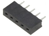 Soclu Şiruri Pini Mamă 2mm 5-PIN THT PCB 2A Cositorit