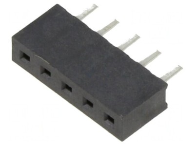Soclu Şiruri Pini Mamă 2mm 5-PIN THT PCB 2A Cositorit foto