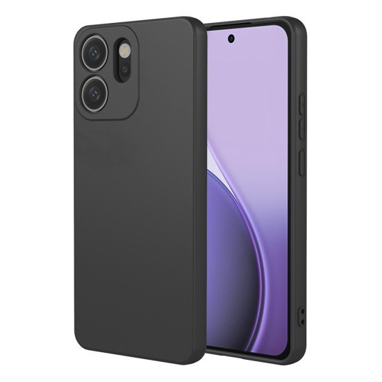 Husa Soft Touch, slim, ALC Mobile, anti soc, compatibila cu OPPO Reno14 F, Negru Tpu