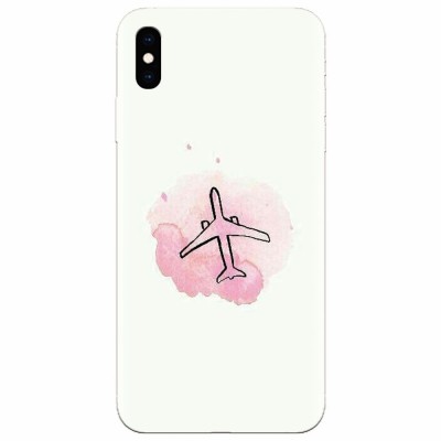 Husa silicon pentru Apple Iphone XS Max, Airplain foto