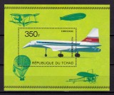 Cumpara ieftin ✅ ( C28 ) Chad 1973 " Avionul Concorde " colita dantelata Mi. 684 cota 14&euro; ! , bloc 61 , MNH