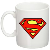 Cana alba personalizata "Superman", INOVATIX&reg;. 330ml