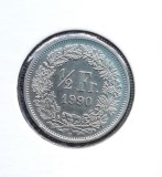 1/2 Franc 1990, Elvetia - G 4533, Europa