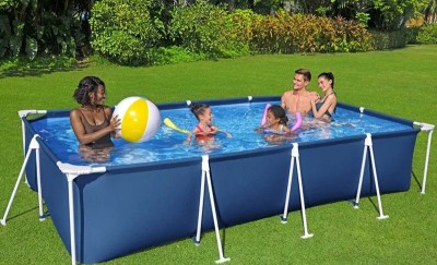 Piscina Bazin Familie Copii Relaxare Cadru Metal Bestway Steel PRO 400 x 211 x 81cm LivratGRATUIT foto