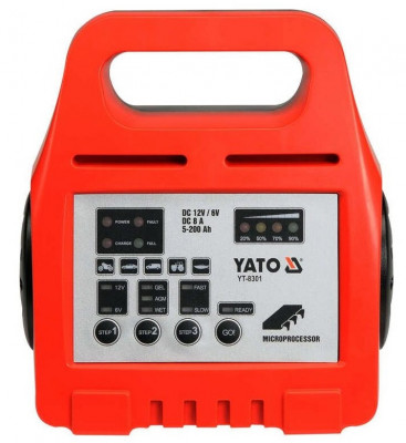 Redresor Baterie Yato 6/12V, 8A, 5-200Ah YT-8301 foto