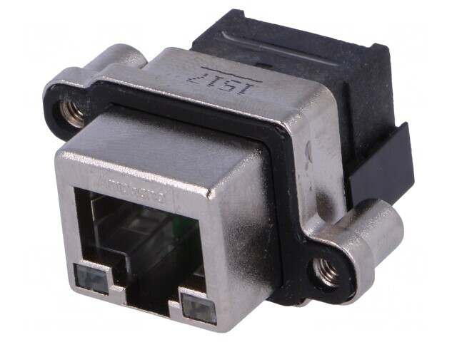 Soclu RJ45 cu LED pentru montare pe panou IP67