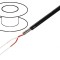 Cablu microfon 2x0,08mm2 negru cositorit OFC