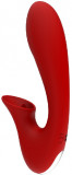 Vibrator Iris Red Revolution, 10+3 Moduri Stimulatoare, Silicon, USB, Rosu, 20 cm, DREAM Toys