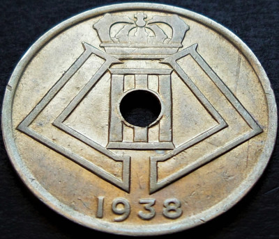 Moneda istorica 25 CENTIMES - BELGIA, anul 1938 * cod 357 C = excelenta foto