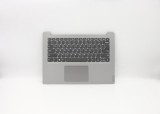 Carcasa superioara cu tastatura palmrest Laptop, Lenovo, V14-IIL Type 82C4, 5CB0X55775, AP1CS000710, AM1KD000100, gri, layout US
