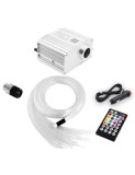 Kit Fibra Optica Plafon Instelat RGBW Twinkle cu 200 Fire, lungime 2M, grosime 0.75mm cu aplicatie pe telefon si telecomanda, Xenon Bright