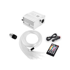 Kit Fibra Optica Plafon Instelat RGBW Twinkle cu 200 Fire, lungime 2M, grosime 0.75mm cu aplicatie pe telefon si telecomanda