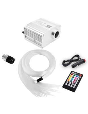 Kit Fibra Optica Plafon Instelat RGBW Twinkle cu 200 Fire, lungime 2M, grosime 0.75mm cu aplicatie pe telefon si telecomanda foto