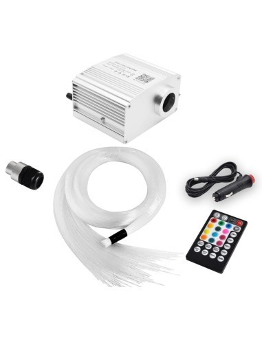 Kit Fibra Optica Plafon Instelat RGBW Twinkle cu 200 Fire, lungime 2M, grosime 0.75mm cu aplicatie pe telefon si telecomanda