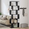 VidaXL Dulap pentru cărți Negru 70 x 24 x 193.5 cm Lemn compozit