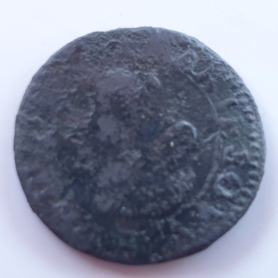 Franța Dombes Double Tournois 1626 RaR Marie de Bourbon foto