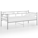 Cumpara ieftin Cadru pat canapea, gri, 90x200 cm, metal