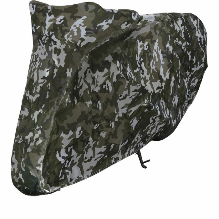 Husa moto BikeTec impermeabila, camo, marime L