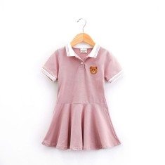 Rochita roz pudra tip polo - Teddy (Marime Disponibila: 18-24 luni)