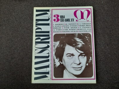 MANUSCRIPTUM NR 3/ 1984 foto