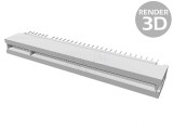 Conector Mamă 120 PIN 1,27mm Aurit THT Soclu, TE Connectivity