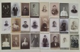 Lot de 24 portrete de epoca tip CDV
