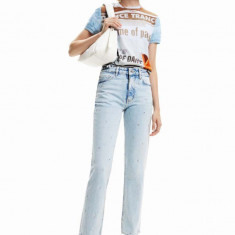 Desigual jeansi femei high waist