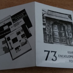 M3 C31 19 - 1973 - Calendare de buzunar - reclama editura enciclopedica