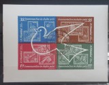 Romania 1962 - Colita stampilata/Cosmonautica in slujba pacii,diverse erori (cititi descrierea)