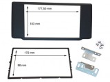 Kit Radio 2DIN Renault Trafic 2022+ Rama Adaptor Dublu DIN, Adancime Max 50mm
