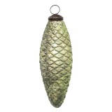Cumpara ieftin Set 4 globuri brad Craciun sticla verde 6x5x16 cm