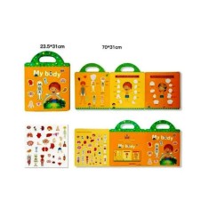 Carte cu stickere reutilizabile corpul uman