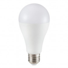 Bec economic cu LED, 15 W, 1250 lm, 6400 K, soclu E27, lumina alb rece, cip Samsung, forma A65