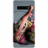 Husa silicon pentru Samsung Galaxy S10 Plus, Abstract Minimalistic Hands