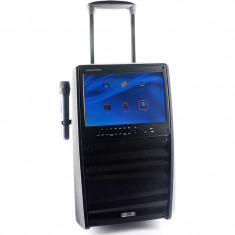 Boxa Ibiza profesionala, 400 W, portabila, ecran LCD 15 inch, Bluetooth, acumulator foto