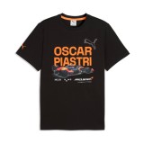 Mclaren Honda tricou de bărbați Oscar Piastri black F1 Team 2026 - M