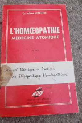 Albert Leprince - L&amp;#039;Homeopathie Medecine Atomique foto