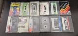Lot 12 Casete Audio Vintage Anii '70-'80 - Diverse Marci, Continut Necunoscut