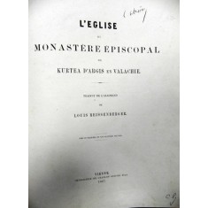 L&#039; eglise du monastere episcopal de Kurtea D&#039;Argis en Valachie,VIENA 1867
