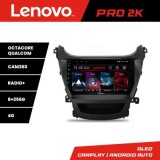 Navigatie Hyundai Elantra 2013-2015 Lenovo Kit-359 8 core QLED 2K 8+256 360 Android Waze USB Navigatie Internet Youtube Radio CarStore Technology